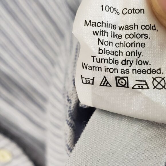 Madewell Striped Button-Up Shirt Top Collared Womens M - Picture 9 of 9